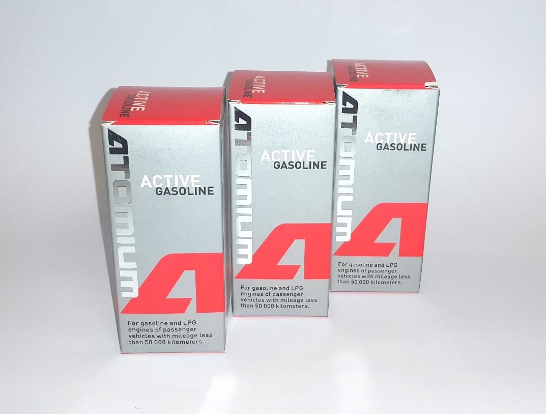3x ATOMIUM Active Gasoline 90 ml + ZDARMA ATOMIUM Active Regular 100 ml